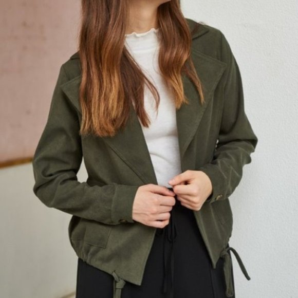 Jackets & Blazers - Boh Style DARK OLIVE Jacket